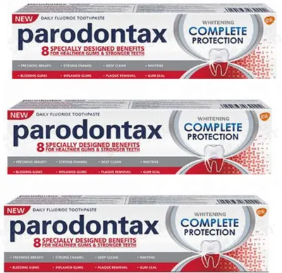 Produktbild von Parodontax, Complete Protection, Zahnpasta zur Reduzierung und Vorbeugung von Zahnfleischbluten, 75 ml