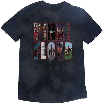 Obrázek produktu pro Pink Floyd Echoes Album Montage Wash Collection Dip-Dye On Black L Tričko