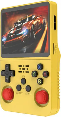 Avizar, Retro‑Konsole ProX Emulator 64 GB mit 15 000 Spielen & 3,5″ HD‑Display, Gelb