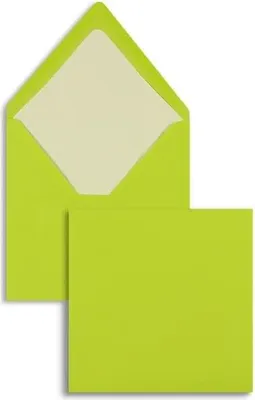 Produktbild von Briefumschläge 164x164mm 100g/qm gummiert VE=100 Stück maigrün