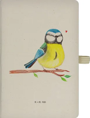 Produktbild von Mr. & Mrs. Panda Journal Vogel Blaumeise - Transparent - Geschenk, Kladde, Ostergrüße, Frühling, Ostern, Notizbuch DIN A4, Ostergeschenke, Tagebuch, Notizheft, Osterhase