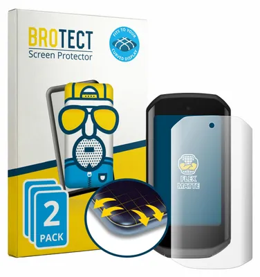 Produktbild von 2x BROTECT Fullscreen Schutzfolie für Garmin Edge 1050 Displayschutz Folie Fullcover Matt Entspiegelungsfolie