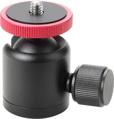 Produktbild von Aluminiumlegierung Mini-Kugelkopf Drehbarer Kugelkopf Fotografie Zubehoer Ersatz durch 3/8 Zoll Schraubenloch 1/4 Zoll Adapterschraube fuer Kamera Camcorder Fotografie Licht