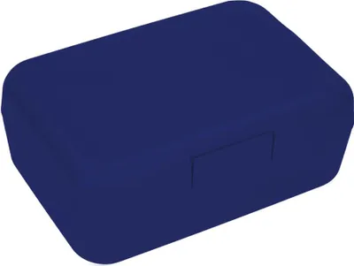 Immagine prodotto di Scatola portaoggetti "Foodbox" - Scatola per il pranzo con angoli arrotondati e coperchio senza scanalature - Senza BPA e  Germany - PP blu standard
