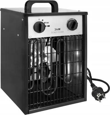 Zdjęcie produktu dla TERMOWENTYLATOR ELEKTRYCZNY 3 kW, 220 V, GRZEJNIK PROFESJONALNY DMUCHAWA