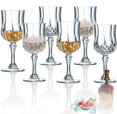 6er-Set Kristallglas-Shotgläser 50 ml für Whisky, Rum, Cognac