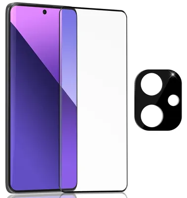 Produktbild von 1-Pack Xiaomi Redmi Note 13 Pro Plus Displayschutzfolie & 1-Pack Kameraschutz - Gehärtetes Glas 9H - Super Qualität 3D