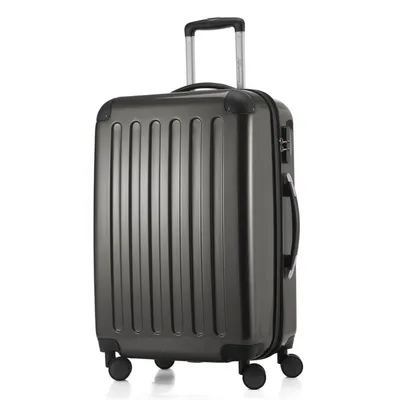 Produktbild von HAUPTSTADTKOFFER - Alex - Hartschalen-Koffer erweiterbarer Trolley glänzende Hartschale Aufgabegepäck Rollkoffer Reisekoffer, 65 cm, 74 Liter,Graphit