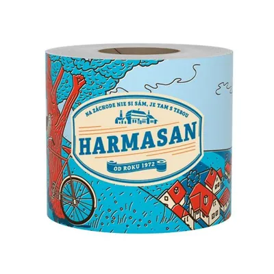 Zdjęcie produktu dla Papier toaletowy Harmasan Raccoon 400 skrawków, cena za 1szt 30szt