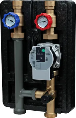 Produktbild von SUNEX® Heizkreisstation GPO M DN25 WILO 25/6 43/SC Pumpengruppe mit Mischventil Heizkreisset Umwälzpumpe - Heizungsanlagen Kühlsysteme Fußbodenheizung