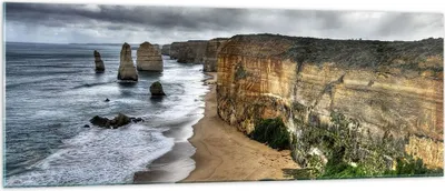 Produktbild von Bilder auf glas - Strand Ozean Landschaft - 140x50cm - Glasbilder - Wandbilder - Kunstdruck - zum Aufhängen bereit - Wanddekoration aus Glas - Glas Bilder - Wandbild auf Glas - GAB140x50-0141