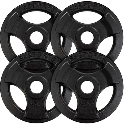 Obrázek produktu pro ScSPORTS Sada litinových kotoučů 4x2,5 kg, průměr 30/31 mm