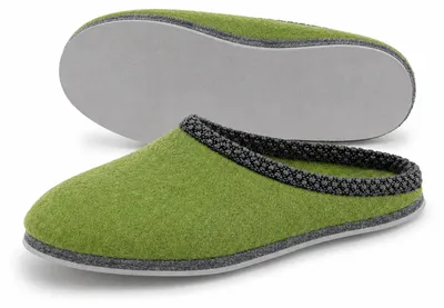 Produktbild von PANTOFFELMANN Walk-Filzpantoffel Herren Damen Filz Hausschuhe warme leichte Hauspantoffel Filzlatschen lind 42