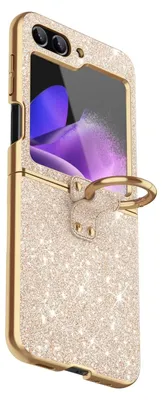 Produktbild von Für Samsung Galaxy Z Flip7 FE / Flip6 5G Glitzer Hülle Farbverlauf Ringhalterung