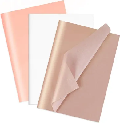 Produktbild von Perlglänzendes Rosa Seidenpapier für Geschenke, Basteln, 30 Blatt 50x35 cm