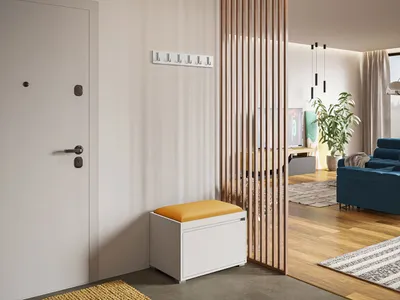 Obrázek produktu pro Předsíňová stěna CLENZE 3 - bílá / žlutá