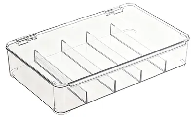 Produktbild von Transparente Organizer mit 5 Fächern für Bürobedarf und Schmuck
