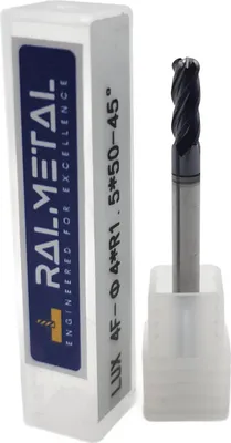 Produktbild von Radiusfräser aus Vollhartmetall 4 x R1,5 x 50 45 HRC