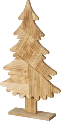 Produktbild von Deko-Aufsteller Darjan H50cm aus Holz braun Tanne Weihnachts-Baum Advent X-Mas