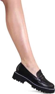 Produktbild von topschuhe24 3134 Damen Plateau Halbschuhe mit Glitzer, Farbe:Schwarz, Größe:41 EU