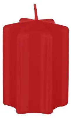 Produktbild von Sternkerzen Weihnachtsrot Erdbeere 60 x Ø 60 mm, 8 Stück