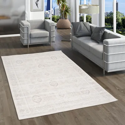Produktbild von Designer Teppich Tawira Vintage Klassik Creme, Größe:80x150 cm