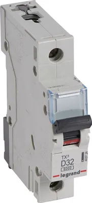 Obrázok produktu pre Legrand TX3, Miniatúrny istič, Typ D, IP20, 240 - 415 V