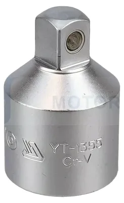 Produktbild von Yato YT-1355, Einzelner Artikel, Steckdosenadapter, Chrom-Vanadium-Stahl, 1/2", Satin, 53 mm