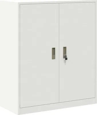 Obrázek produktu pro vidaXL Skříňka bílá 90 x 40 x 105 cm Ocel válcovaná za studena