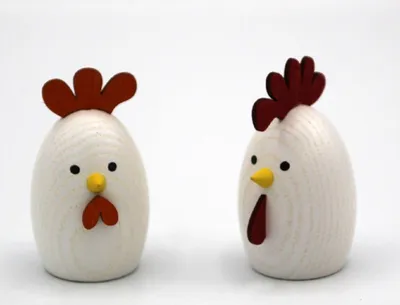 Obrázok produktu pre Veľkonočná dekorácia kurča a kohút farebná ŠxVxH 3,5x6x4cm NOVINKA