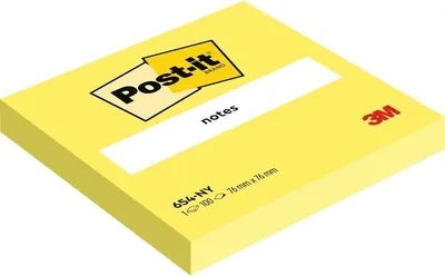 Produktbild von Post-It 654N, 76 mm, 76 mm, 100 Blätter