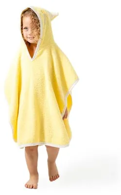 Produktbild von Ankibaby Baby Badeponcho mit niedlichem Katzenmotiv – Kapuzenhandtuch aus 100% B