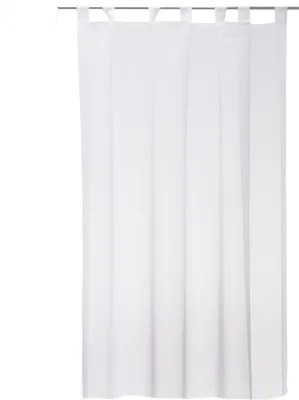Produktbild von Vorhang weiß 140x245 cm mit Schlaufen Voile Gardine Emotion transparent