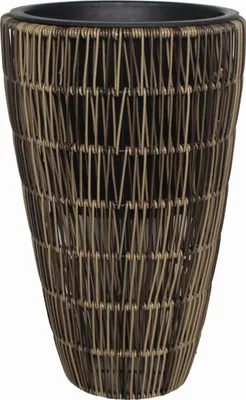 Produktbild von TrendLine Polyrattan Pflanztopf Ø26x42cm mit Einsatz