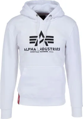 Produktbild von ALPHA INDUSTRIES - Basic Hoody 178312 Print Herren Kapuzenpullover, Größe:XXL, Farbe:White