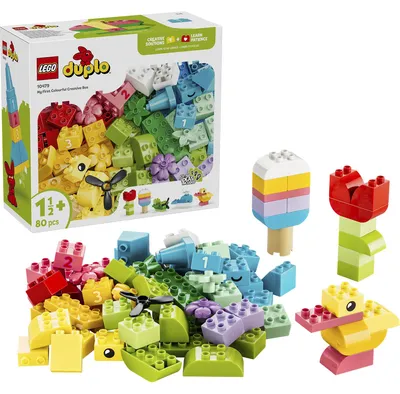 Obrázok produktu pre LEGO DUPLO Farebný kreatívny box s kockami, Stavebnica, 1,5 rok / roky, Plast, 80 kusov, 894 g