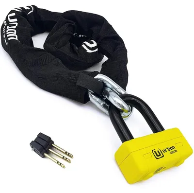 Image de Urban Security Chain Lock 120 Sra+ur75 Antivol à arceau jaune 120 cm jaune 120 cm