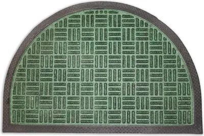 Obrázek produktu pro HOME ELEMENTS Rohož gumová + PP půlkruh, zelená, 40x60 cm