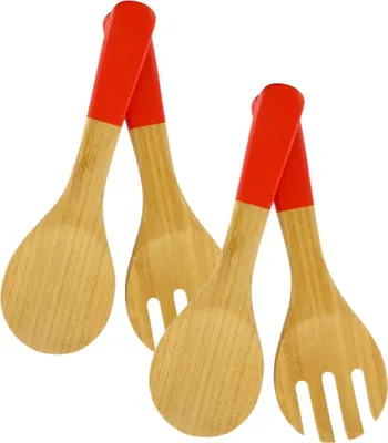 Image de Ensemble de 2 Couverts à salade en bois Fackelmann Wood Edition