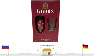 Produktbild von Grant´s TRIPLE WOOD "Blended Scotch Whisky" alc. 40% vol. 0,7L in Box + Glas