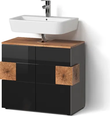 Image de Meuble sous vasque simple Livinity Tanaro Anthracite 73.1x64cm, Model 52663