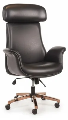 Produktbild von Schwarz Chefsessel Minimalistischer Stil Metallgestell Modernes Design