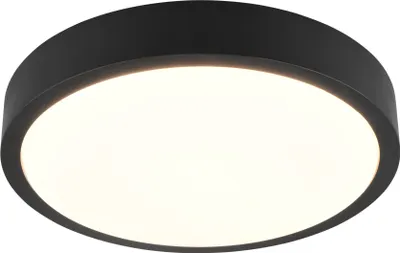 Image de TRIO-Leuchten Plafonnier ISEO DH 40x7 cm noir Lampe de plafond