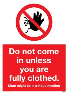 Produktbild von Lustiger Schild, das den Zutritt verbietet, für Zuhause oder die Arbeit