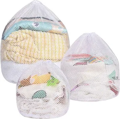 Productafbeelding van 3 Delicate Waszakken voor Vaatwasmachine - Ideaal voor Ondergoed en Kleding (30 x 40, 40 x 50, 50 x 60 cm)