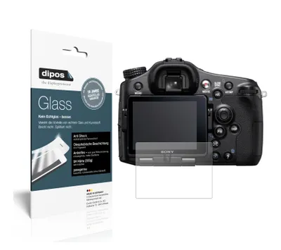 Produktbild von 1x Schutzfolie für Sony Alpha 77 matt - Anti-Shock 9H Folie dipos Glass Kunststoffglas