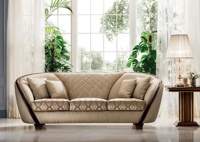 Produktbild von Chesterfield Textil Design Sofa Couch Polster Sofas Couchen Luxus Stoff 3 Sitzer