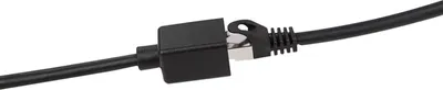 Zdjęcie produktu dla LogiLink CQX033S, 1 m, Cat6a, S/FTP (S-STP), RJ-45, RJ-45, Czarny