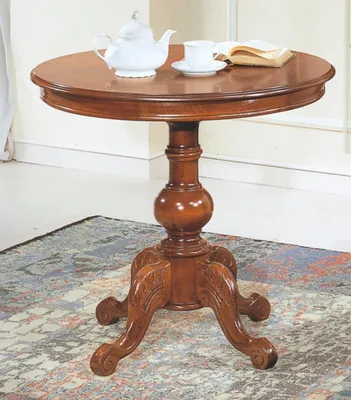 Image de Table basse de luxe marron laqué massif Italie tables à manger rondes meubles table Nouveau