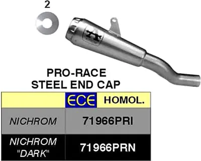 Immagine prodotto di Marmitta slip-on ARROW pro-race nichrom per Honda Nx 500